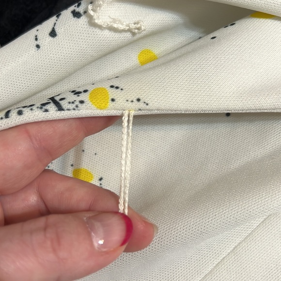 Vintage 60s 70s abstract floral shift dress. Size 16 - Picture 10 of 10